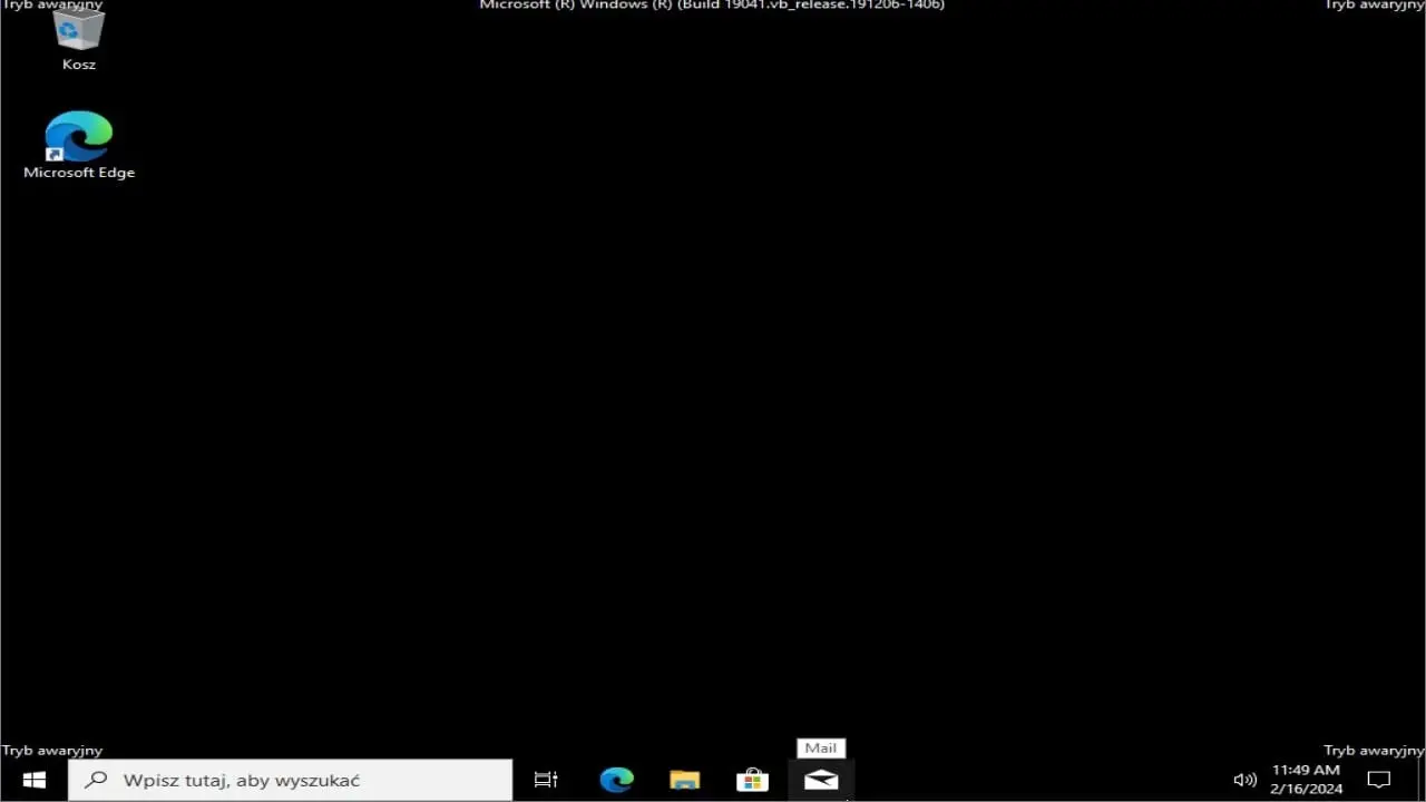 Tryb awaryjny systemu Windows